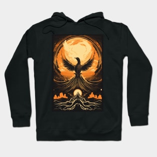 Phoenix Tarot Card Vintage Artwork Hoodie